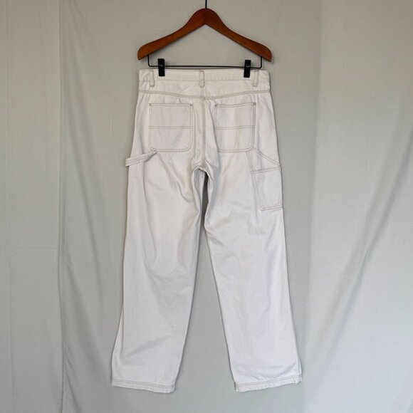 90s Vintage Gap 100% Cotton Bone Carpenter Mid Rise Straight Leg Jeans Size 10 - Picture 7 of 15